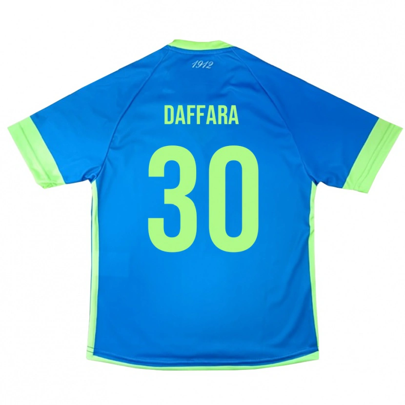 Danxen Kinder Giovanni Daffara #30 Trikot Blau Grün Gelb Torwarttrikot 2025/26 Österreich