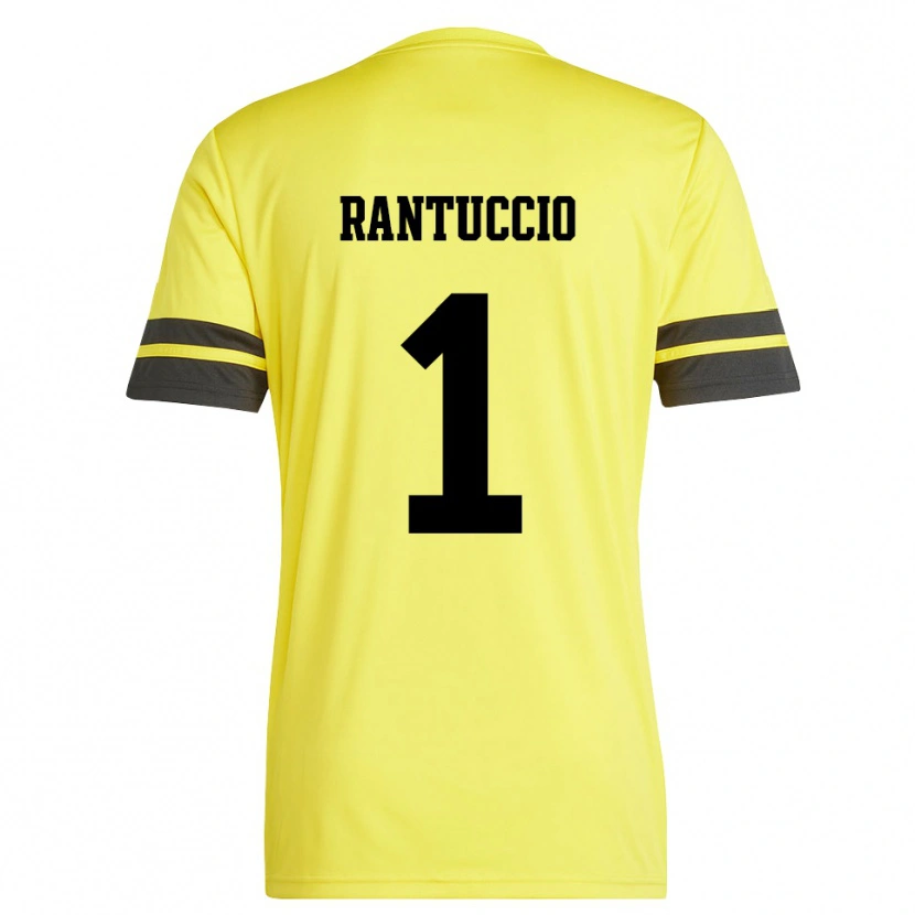 Danxen Kinder Carmelo Rantuccio #1 Trikot Gelb Schwarz Torwarttrikot 2025/26 Österreich