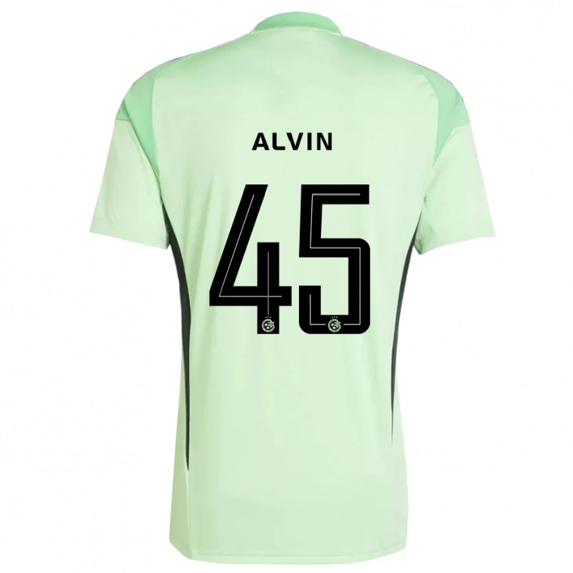 Danxen Kinder Glenn Alvin #45 Trikot Hellgrün Schwarz Torwarttrikot 2025/26 Österreich