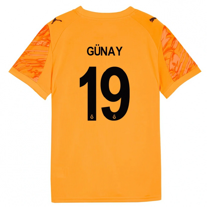 Danxen Kinder Günay Güvenç #19 Trikot Dunkles Orange Schwarz Torwarttrikot 2025/26 Österreich