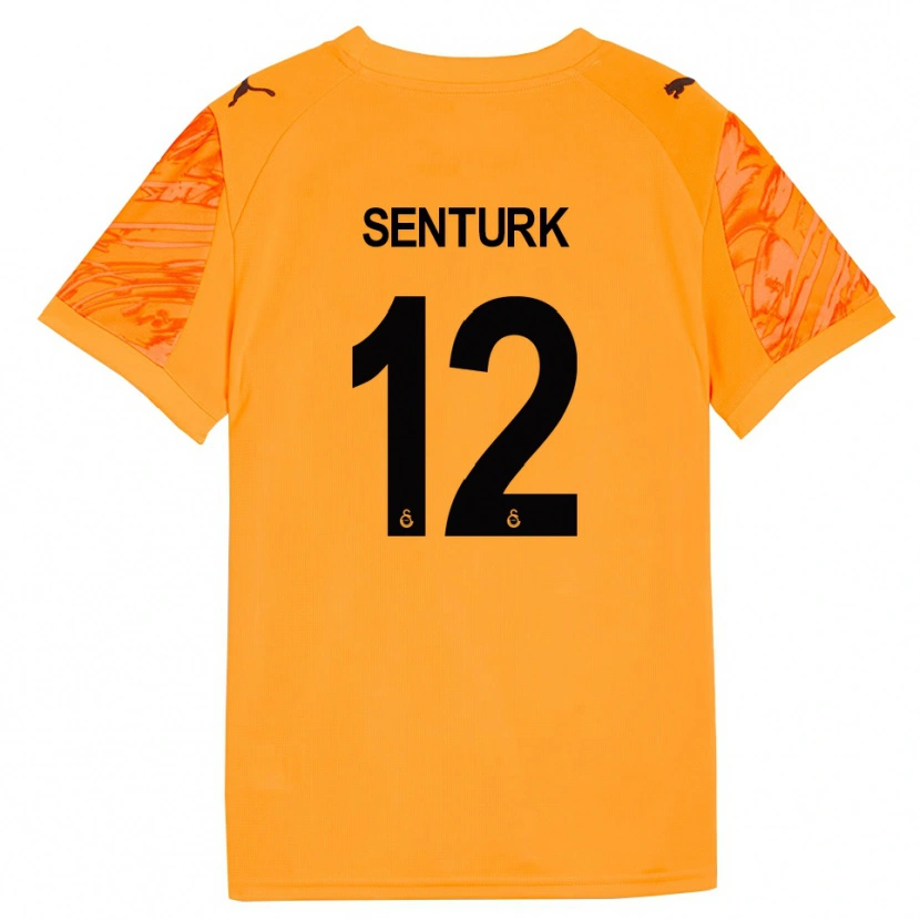 Danxen Kinder Haktan Şentürk #12 Trikot Dunkles Orange Schwarz Torwarttrikot 2025/26 Österreich