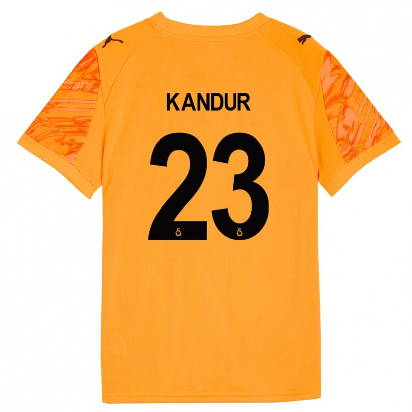 Danxen Kinder Müge Kandur #23 Trikot Dunkles Orange Schwarz Torwarttrikot 2025/26 Österreich