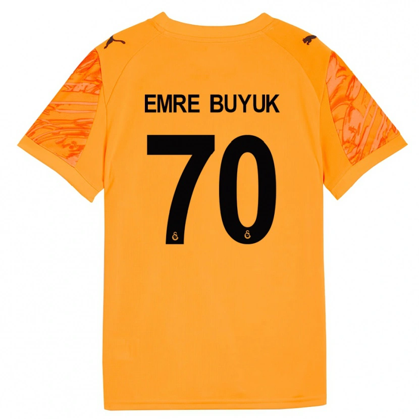Danxen Kinder Enes Emre Büyük #70 Trikot Dunkles Orange Schwarz Torwarttrikot 2025/26 Österreich