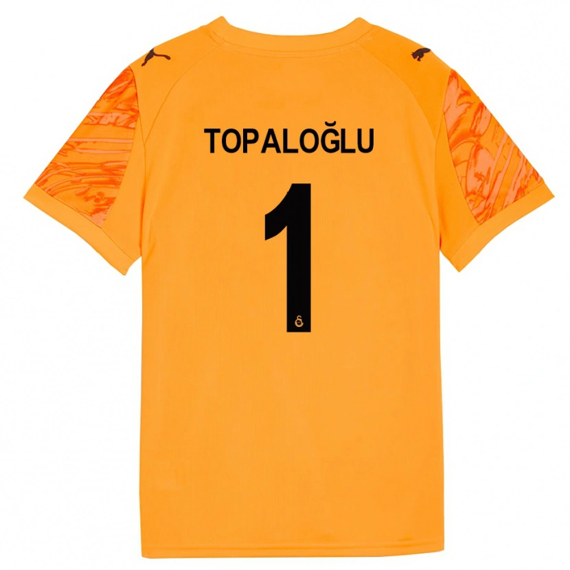 Danxen Kinder Eren Topaloğlu #1 Trikot Dunkles Orange Schwarz Torwarttrikot 2025/26 Österreich