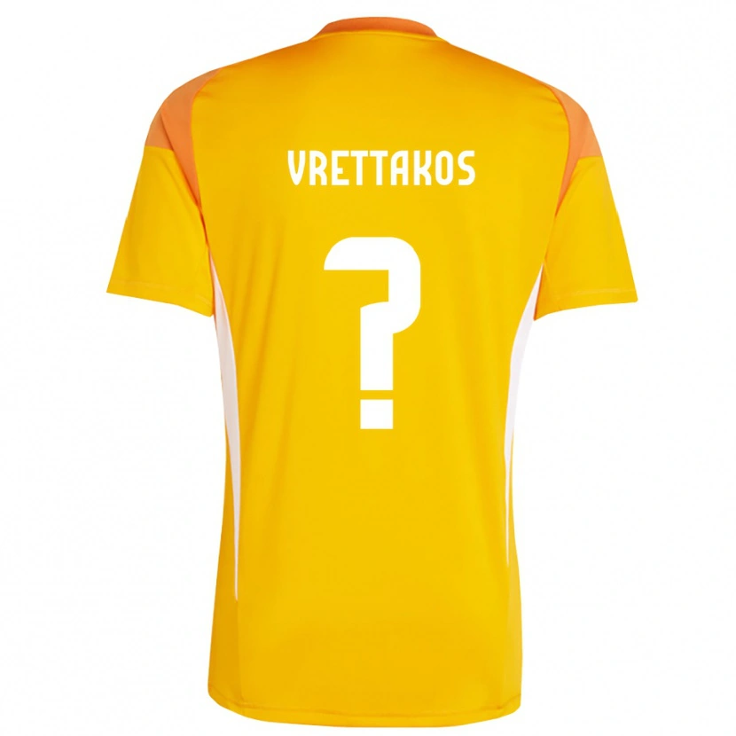 Danxen Kinder Georgios Vrettakos #0 Trikot Orange Weiß Torwarttrikot 2025/26 Österreich