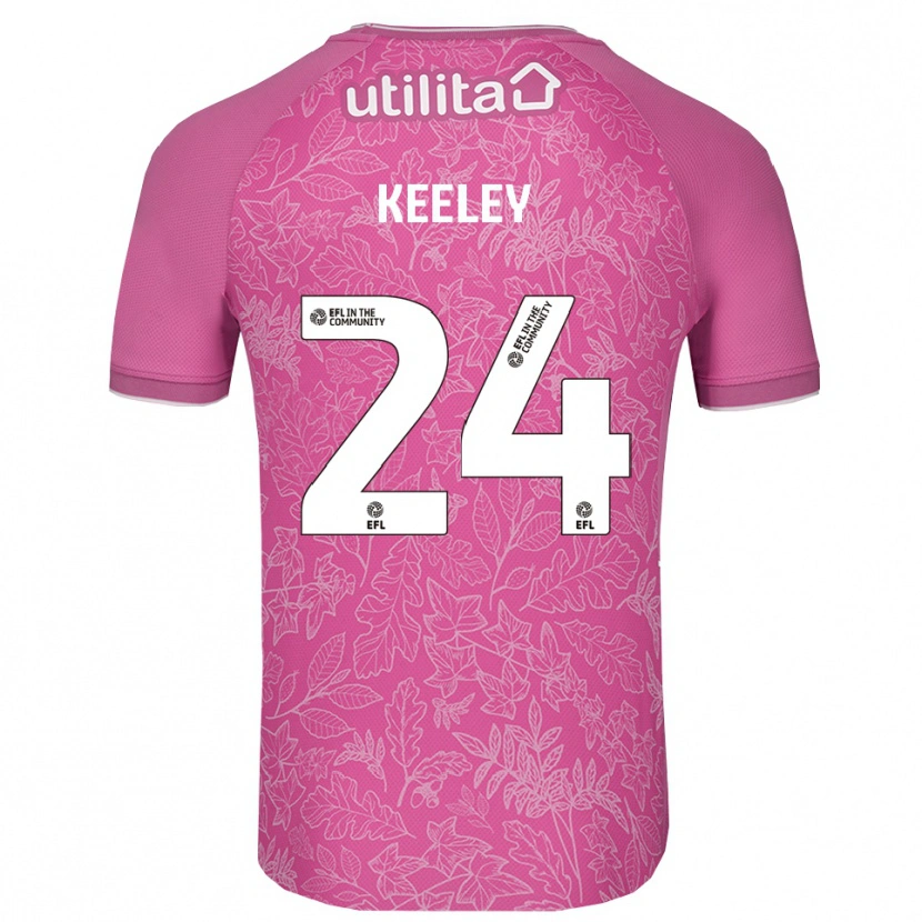Danxen Kinder Josh Keeley #24 Trikot Pink Schwarz Torwarttrikot 2025/26 Österreich