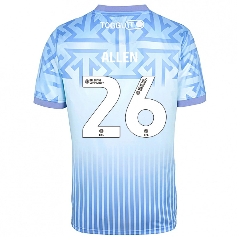 Danxen Kinder Lauren Allen #26 Trikot Hellblau Weiß Torwarttrikot 2025/26 Österreich