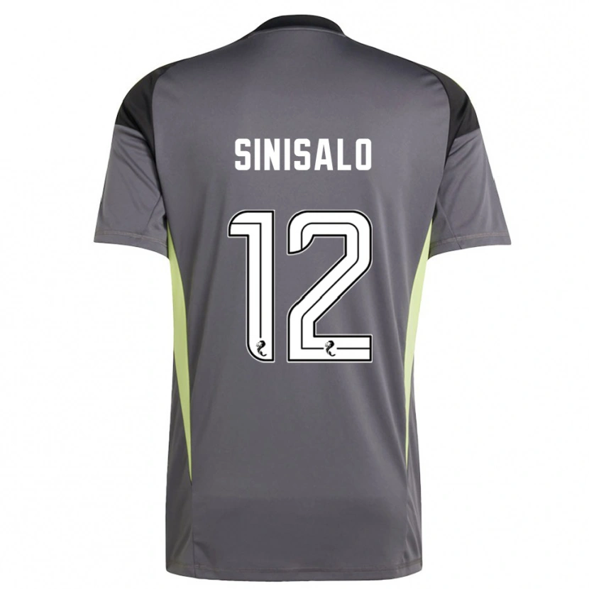 Danxen Kinder Viljami Sinisalo #12 Trikot Grau Weiß Torwarttrikot 2025/26 Österreich