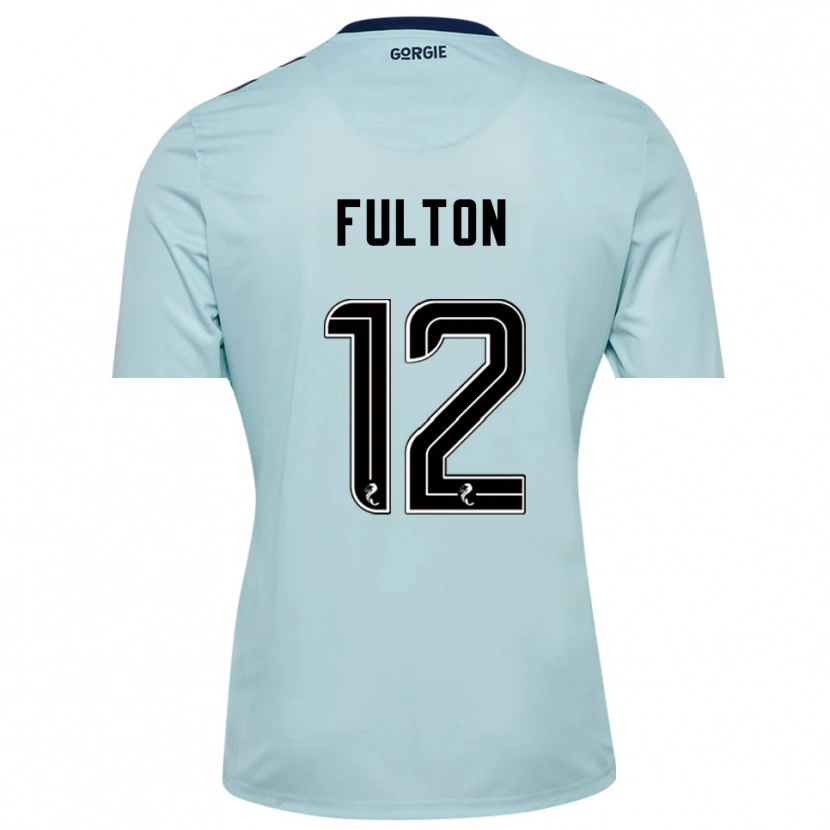 Danxen Kinder Ryan Fulton #12 Trikot Hellblau Schwarz Torwarttrikot 2025/26 Österreich
