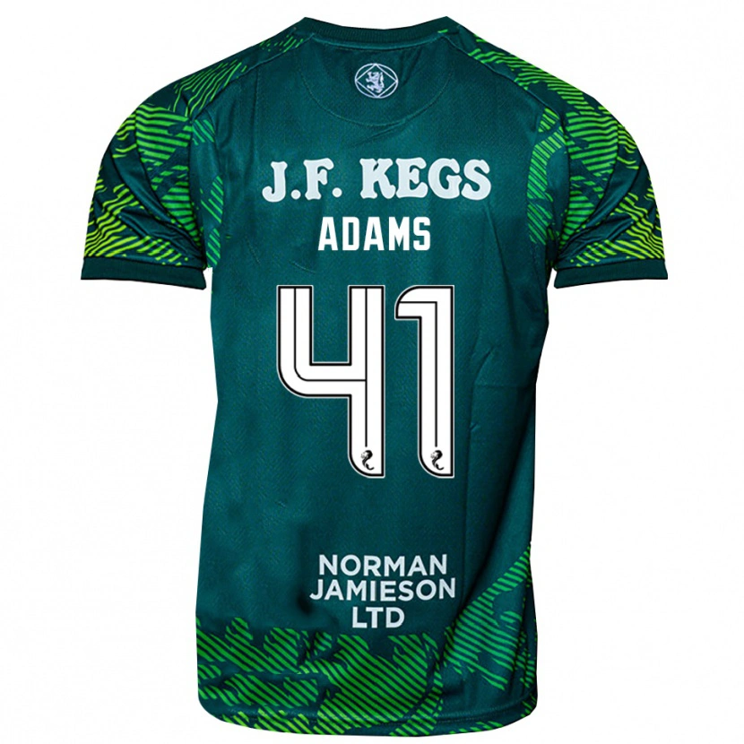 Danxen Kinder Ruairidh Adams #41 Trikot Grün Weiß Torwarttrikot 2025/26 Österreich