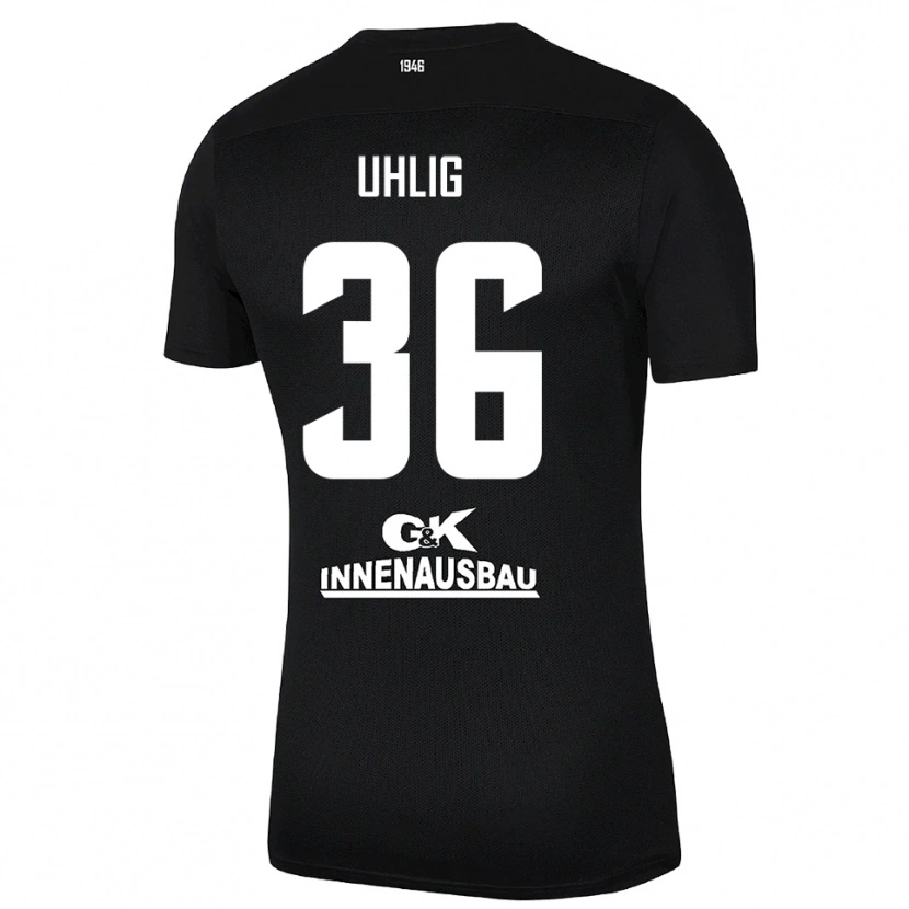 Danxen Kinder Max Uhlig #36 Trikot Schwarz Weiß Torwarttrikot 2025/26 Österreich