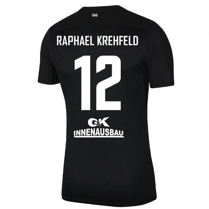 Danxen Kinder Luca Raphael Krehfeld #12 Trikot Schwarz Weiß Torwarttrikot 2025/26 Österreich