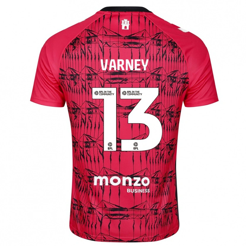 Danxen Kinder Oscar Varney #13 Trikot Rot Weiß Torwarttrikot 2025/26 Österreich