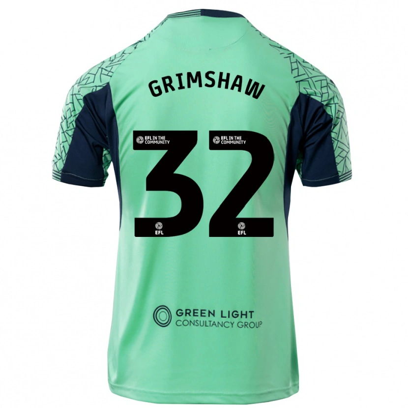 Danxen Kinder Daniel Grimshaw #32 Trikot Aqua Schwarz Torwarttrikot 2025/26 Österreich