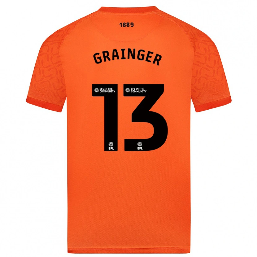 Danxen Kinder Benjamin Grainger #13 Trikot Orange Schwarz Torwarttrikot 2025/26 Österreich