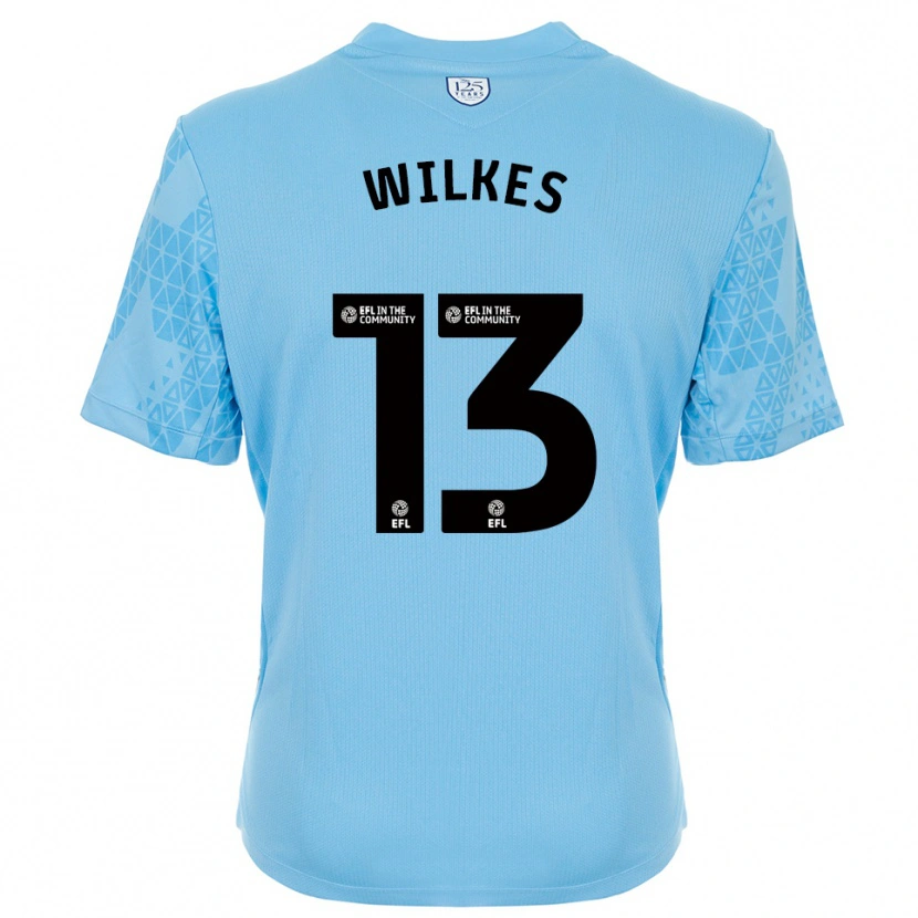 Danxen Kinder Liam Wilkes #13 Trikot Himmelblau Schwarz Torwarttrikot 2025/26 Österreich