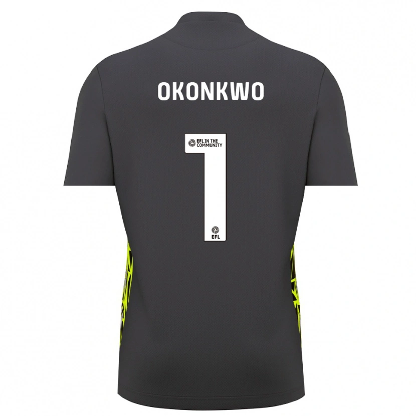 Danxen Kinder Arthur Okonkwo #1 Trikot Grau Waldgrün Torwarttrikot 2025/26 Österreich