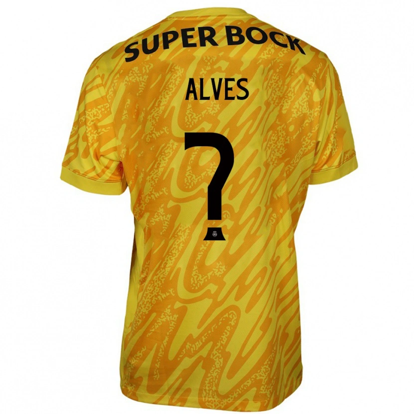 Danxen Kinder Guilherme Alves #0 Trikot Gelb Orange Torwarttrikot 2025/26 Österreich