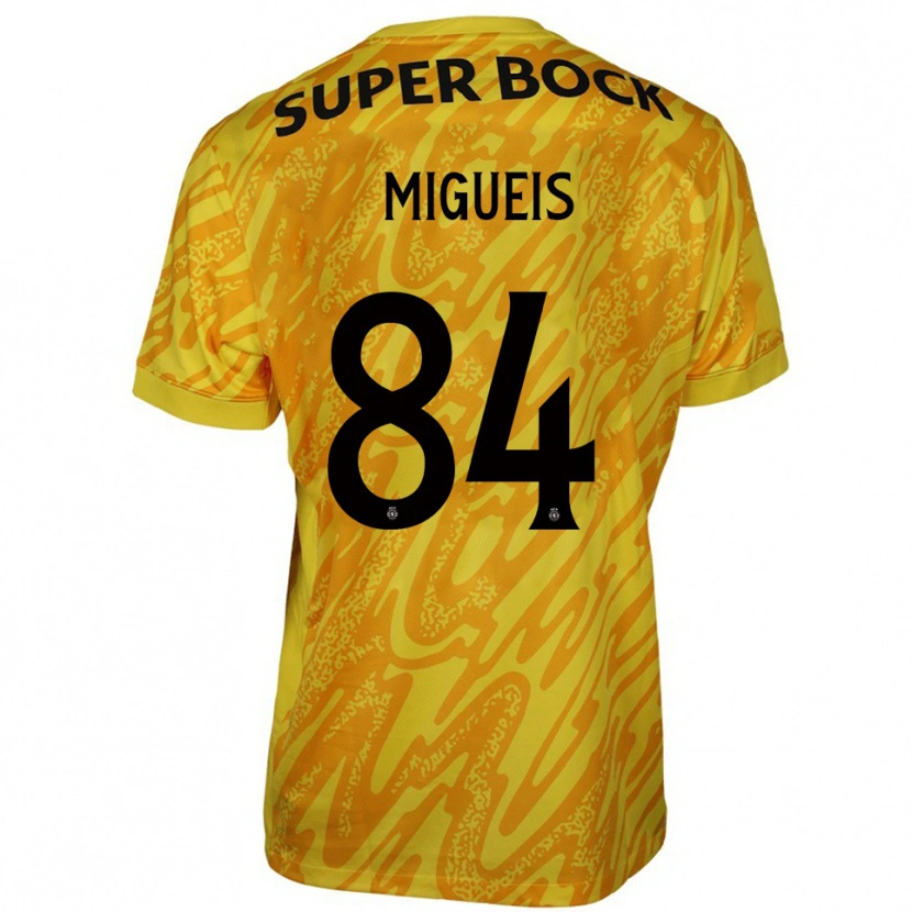 Danxen Kinder Pedro Miguéis #84 Trikot Gelb Orange Torwarttrikot 2025/26 Österreich