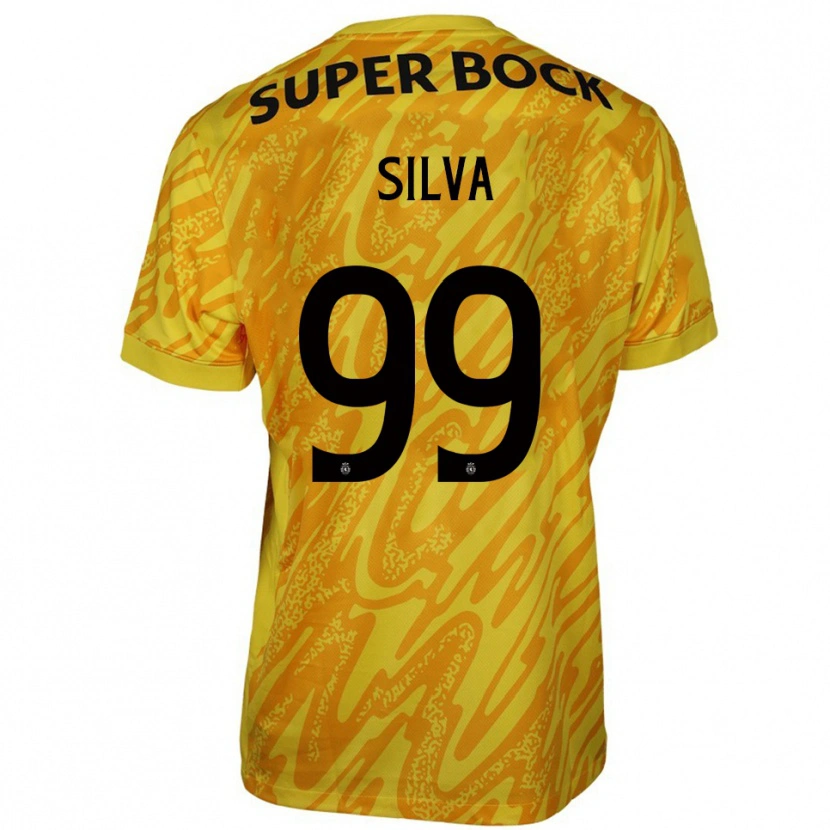 Danxen Kinder Francisco Silva #99 Trikot Gelb Orange Torwarttrikot 2025/26 Österreich