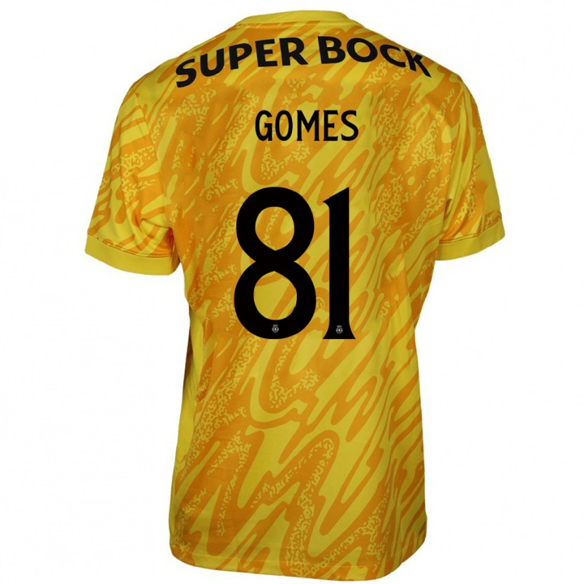 Danxen Kinder Salvador Gomes #81 Trikot Gelb Orange Torwarttrikot 2025/26 Österreich