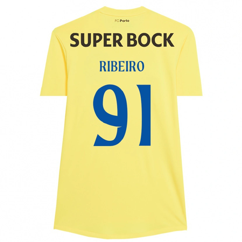Danxen Kinder Gonçalo Ribeiro #91 Trikot Hellgelb Schwarz Torwarttrikot 2025/26 Österreich