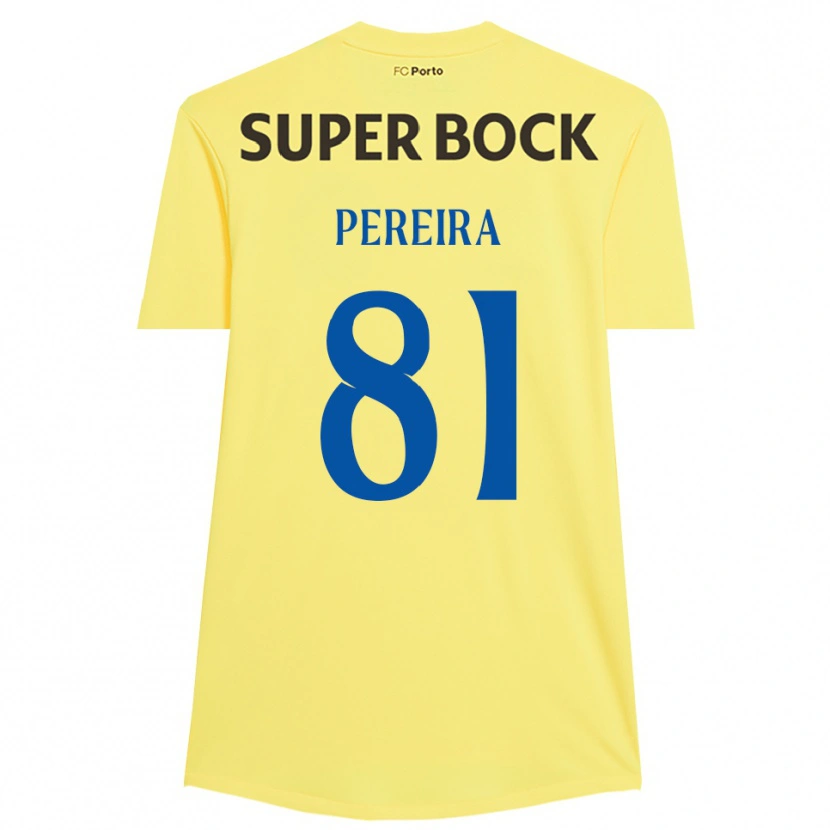 Danxen Kinder Martim Pereira #81 Trikot Hellgelb Schwarz Torwarttrikot 2025/26 Österreich