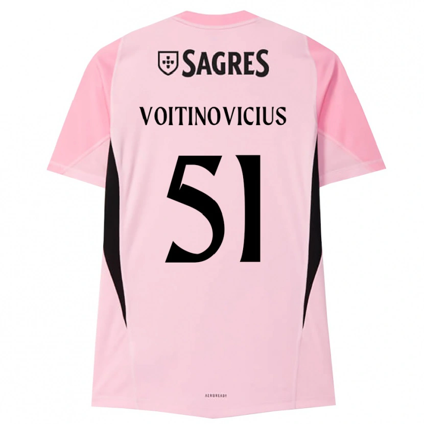 Danxen Kinder Arnas Voitinovičius #51 Trikot Rosa Schwarz Torwarttrikot 2025/26 Österreich