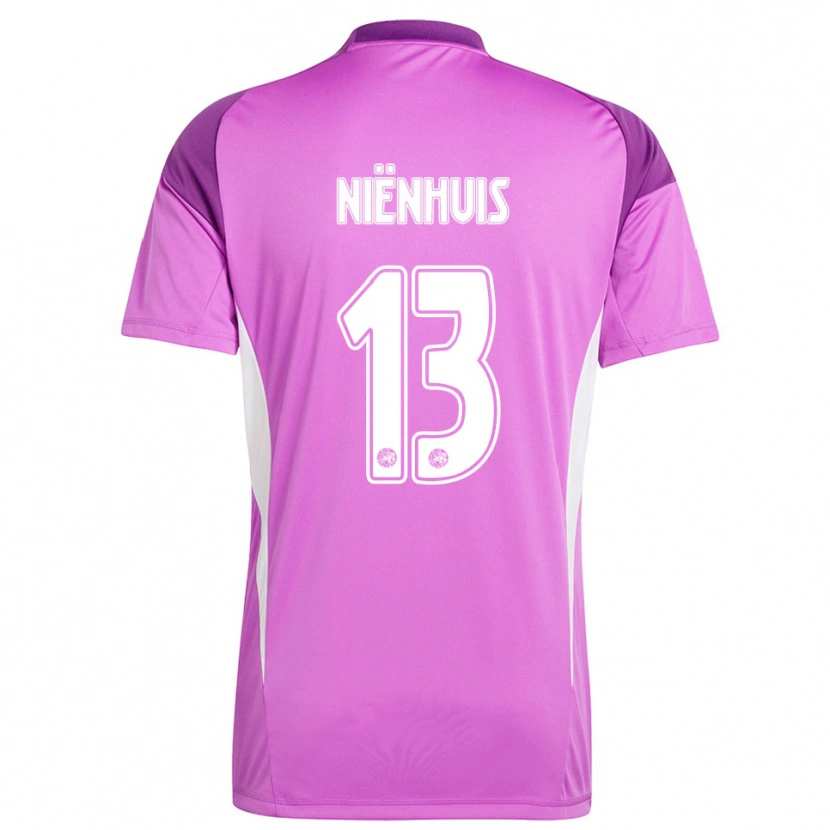 Danxen Kinder Lois Niënhuis #13 Trikot Hellviolett Weiß Torwarttrikot 2025/26 Österreich