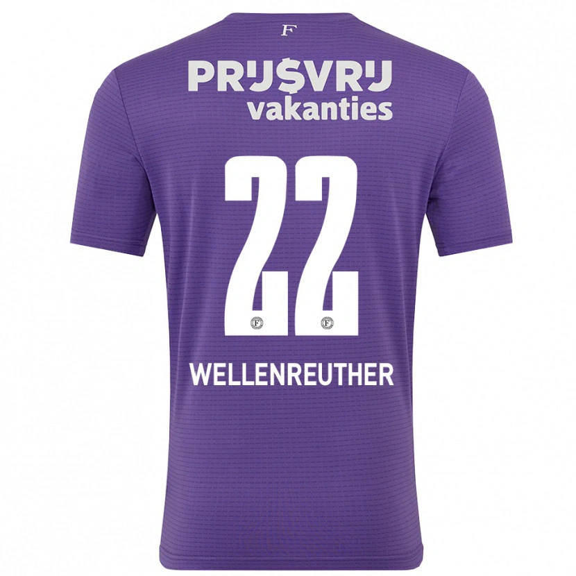 Danxen Kinder Timon Wellenreuther #22 Trikot Violett Weiß Torwarttrikot 2025/26 Österreich