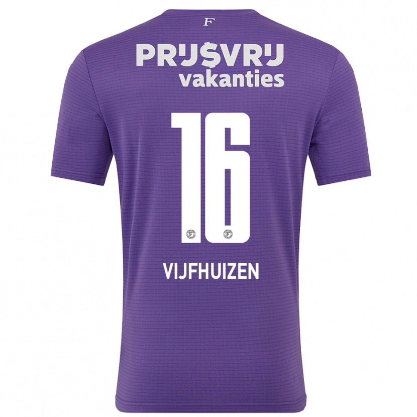 Danxen Kinder Beer Vijfhuizen #16 Trikot Violett Weiß Torwarttrikot 2025/26 Österreich