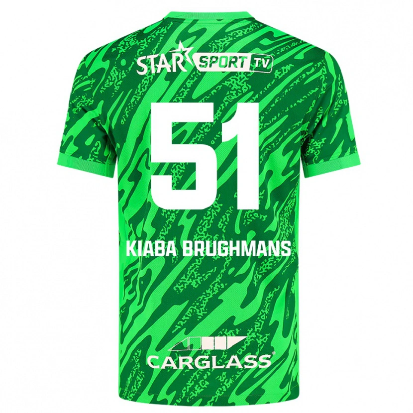 Danxen Kinder Lucca Brughmans #51 Trikot Tiefgrün Weiß Torwarttrikot 2025/26 Österreich