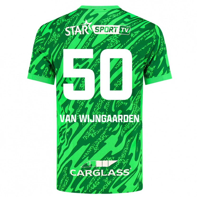Danxen Kinder Maren Van Wijngaarden #50 Trikot Tiefgrün Weiß Torwarttrikot 2025/26 Österreich