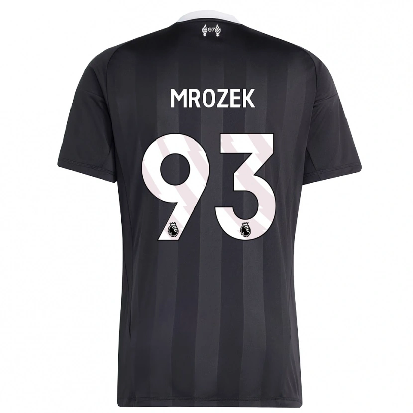 Danxen Kinder Fabian Mrozek #93 Trikot Schwarz Weiß Torwarttrikot 2025/26 Österreich