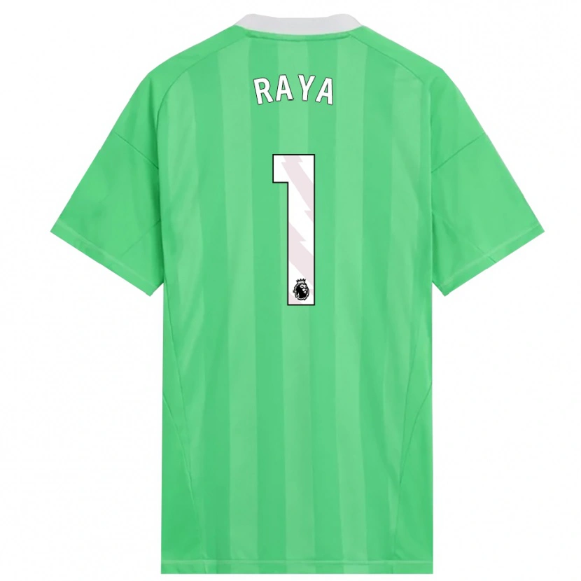 Danxen Kinder David Raya #1 Trikot Hellgrün Weiß Torwarttrikot 2025/26 Österreich