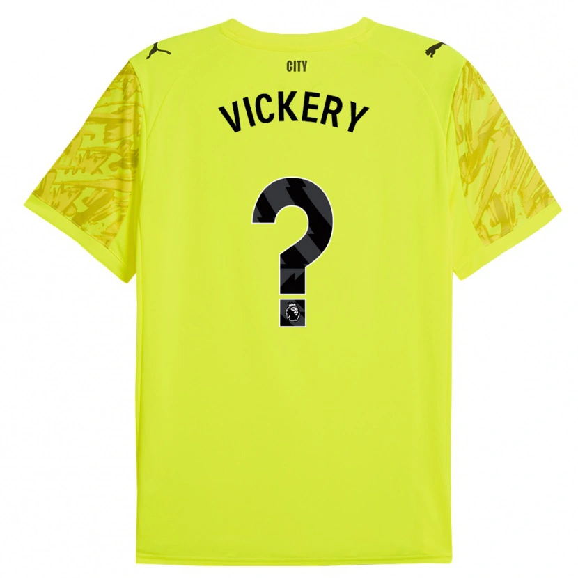 Danxen Kinder Ben Vickery #0 Trikot Gelb Orange Schwarz Torwarttrikot 2025/26 Österreich