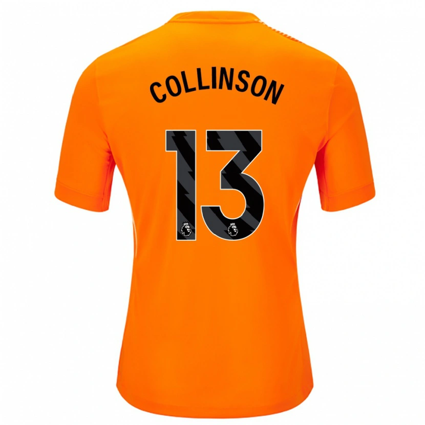 Danxen Kinder Isaac Collinson #13 Trikot Orange Schwarz Torwarttrikot 2025/26 Österreich