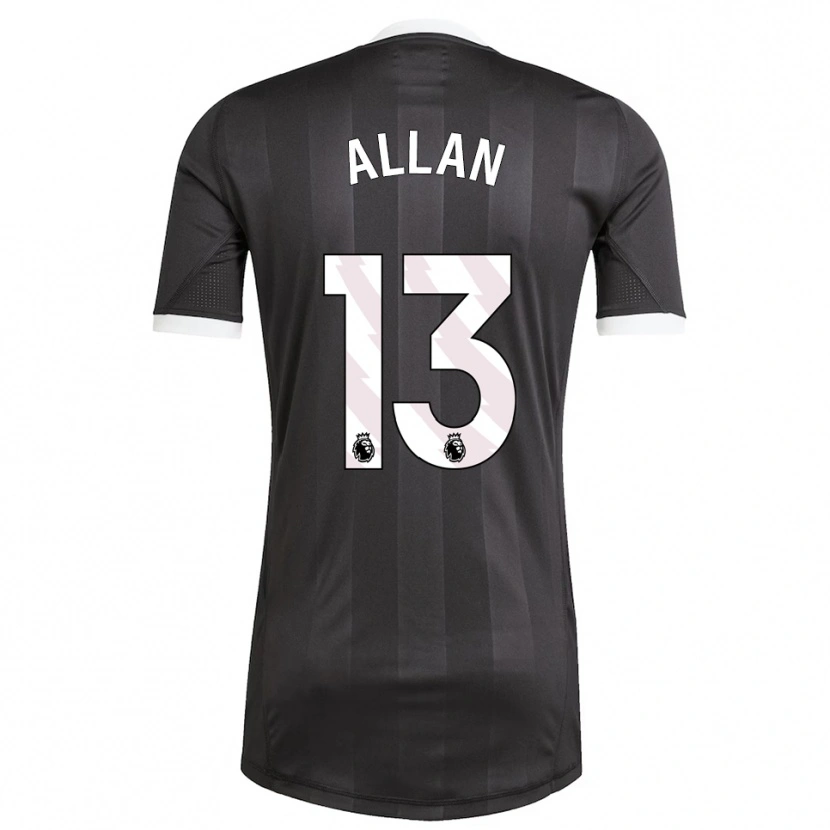 Danxen Kinder Jack Allan #13 Trikot Schwarz Weiß Torwarttrikot 2025/26 Österreich