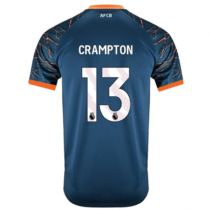 Danxen Kinder Kai Crampton #13 Trikot Dunkles Schieferblau Torwarttrikot 2025/26 Österreich