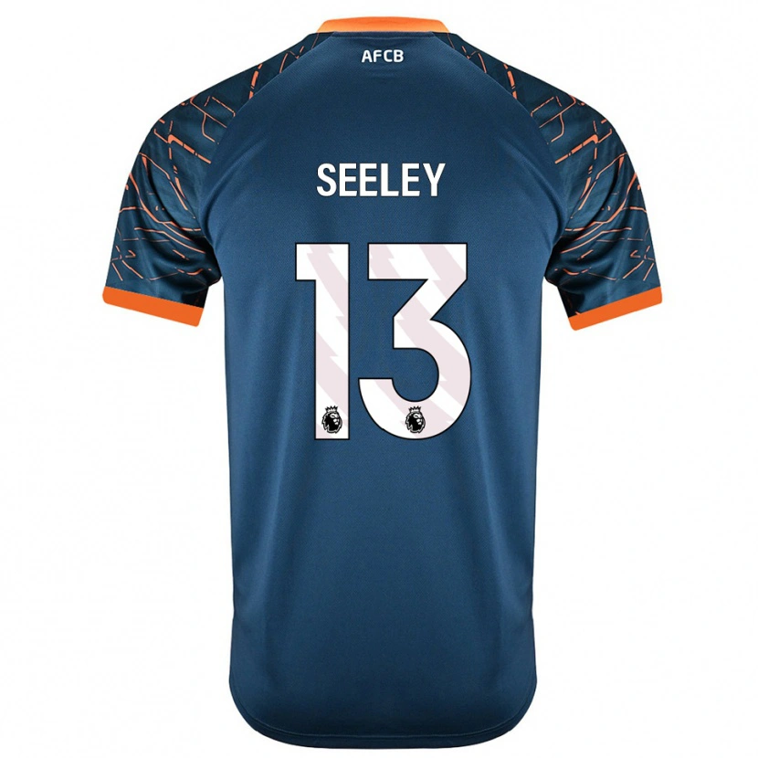 Danxen Kinder Will Seeley #13 Trikot Dunkles Schieferblau Torwarttrikot 2025/26 Österreich
