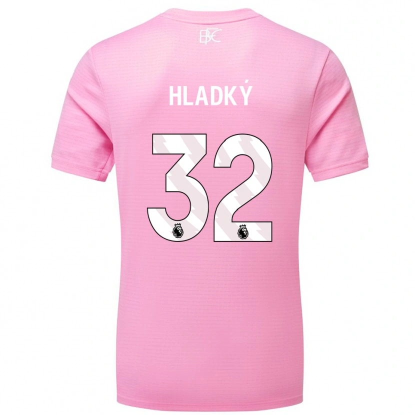 Danxen Kinder Vaclav Hladky #32 Trikot Rosa Weiß Torwarttrikot 2025/26 Österreich