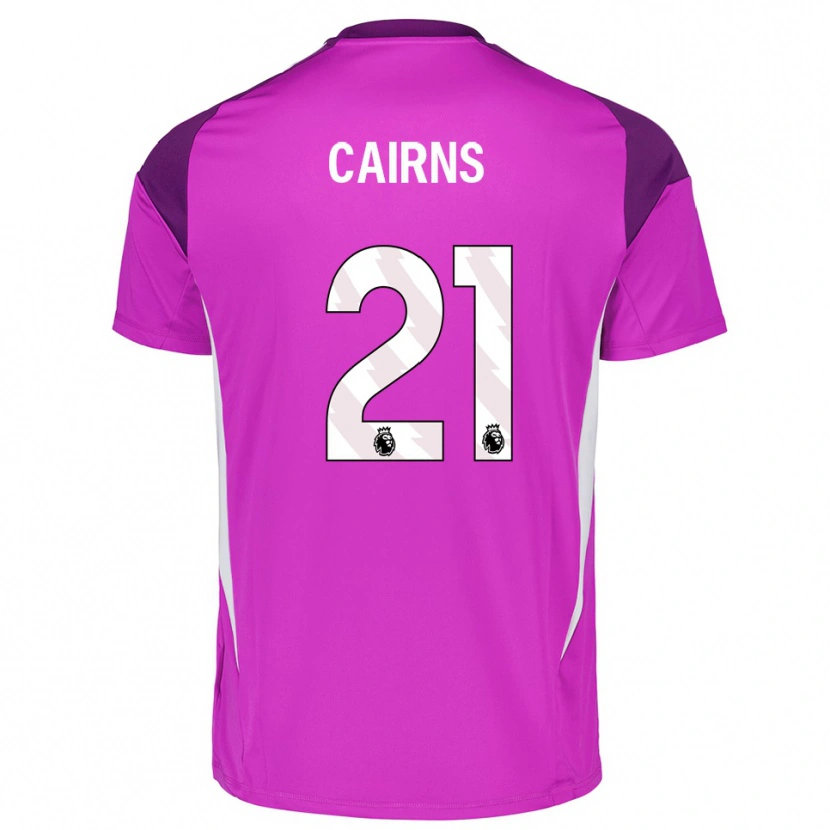Danxen Kinder Alex Cairns #21 Trikot Violett Weiß Torwarttrikot 2025/26 Österreich