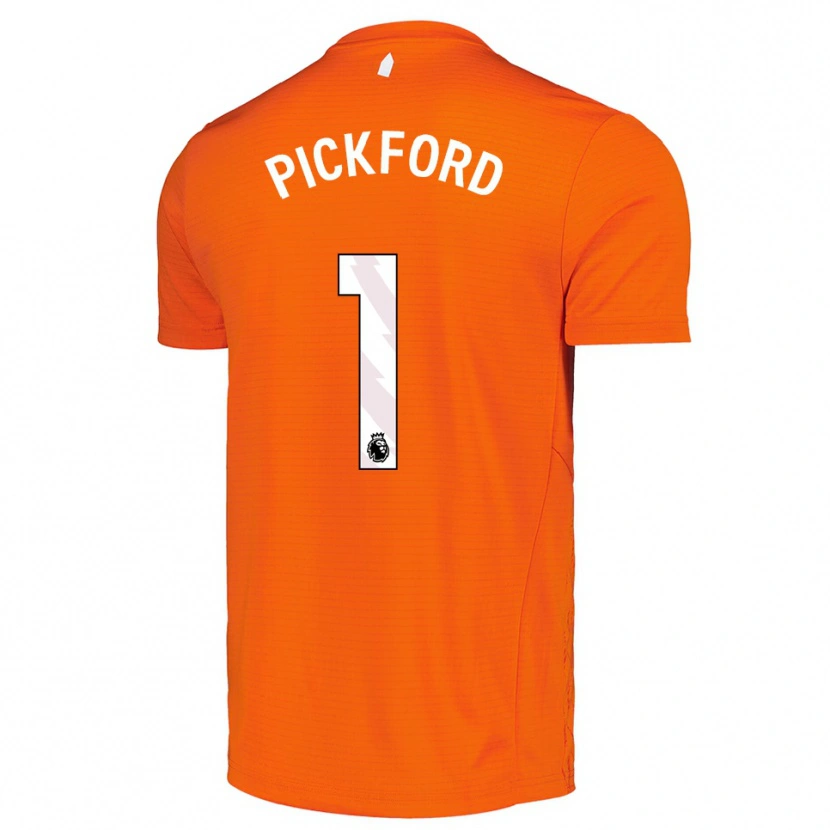 Danxen Kinder Jordan Pickford #1 Trikot Orange Schwarz Torwarttrikot 2025/26 Österreich