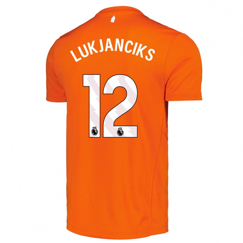 Danxen Kinder Douglass Lukjanciks #12 Trikot Orange Schwarz Torwarttrikot 2025/26 Österreich