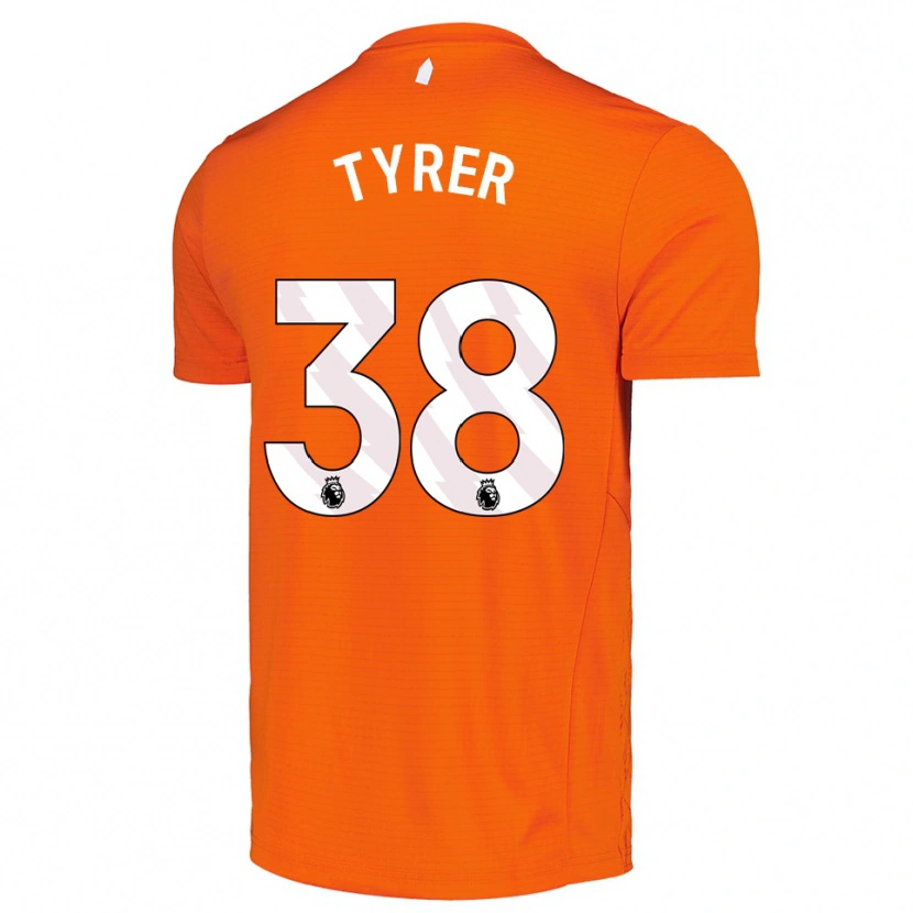 Danxen Kinder Harry Tyrer #38 Trikot Orange Schwarz Torwarttrikot 2025/26 Österreich