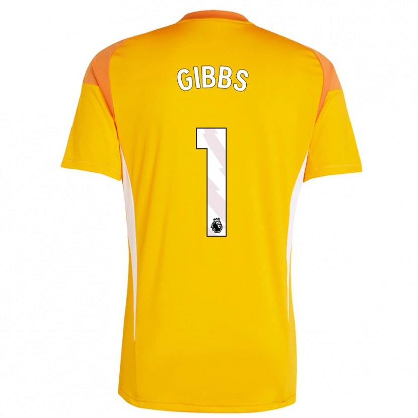 Danxen Kinder Frankie Gibbs #1 Trikot Orange Weiß Torwarttrikot 2025/26 Österreich