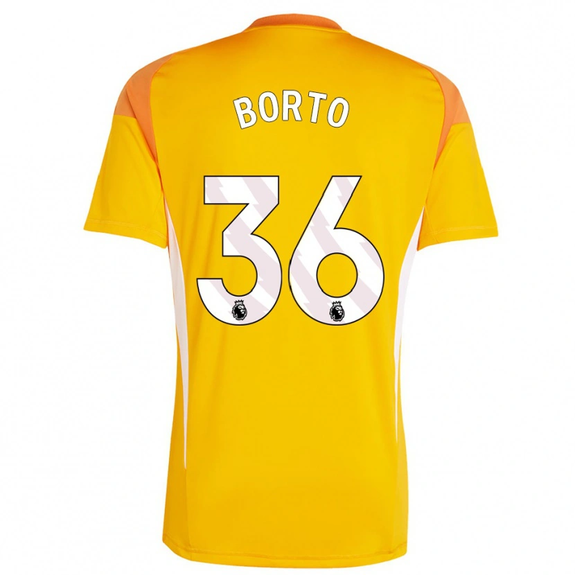 Danxen Kinder Alex Borto #36 Trikot Orange Weiß Torwarttrikot 2025/26 Österreich