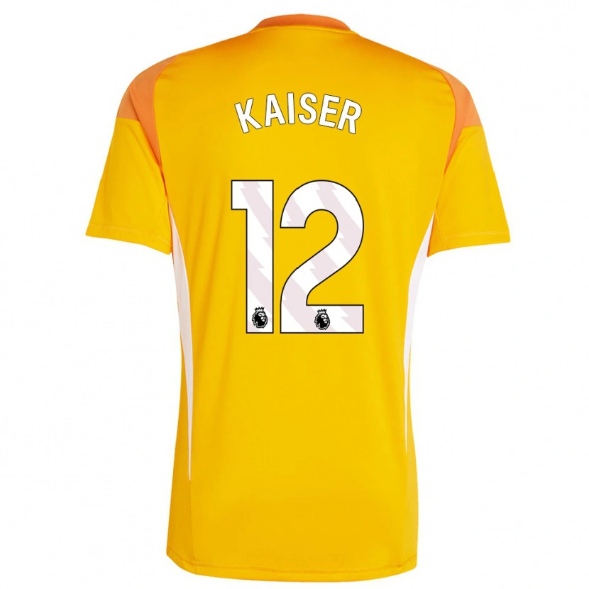 Danxen Kinder Dino Kaiser #12 Trikot Orange Weiß Torwarttrikot 2025/26 Österreich