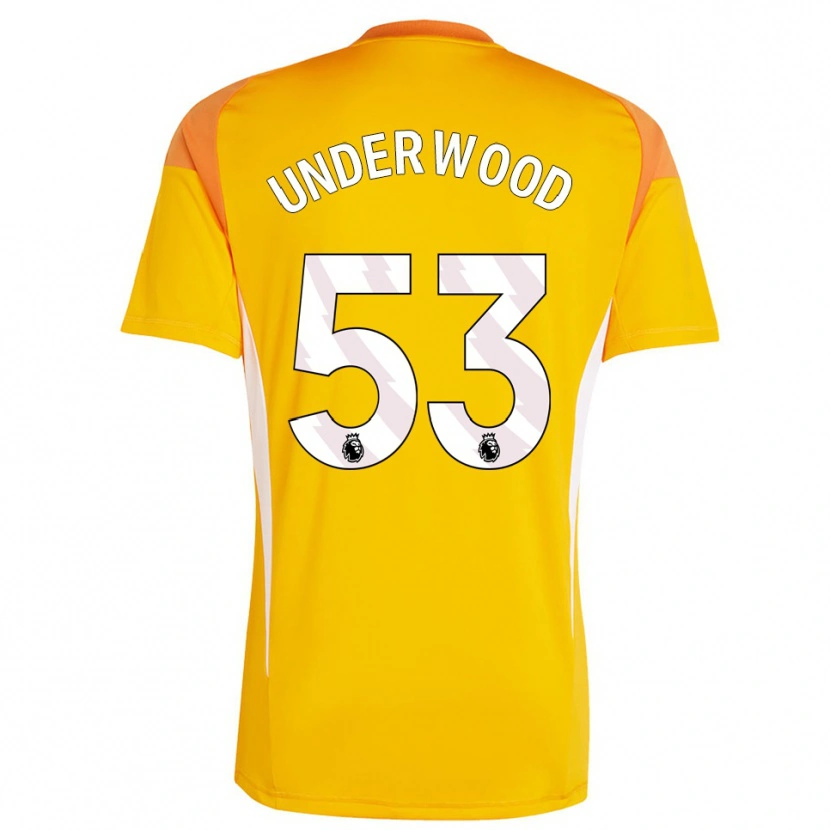 Danxen Kinder Marco Underwood #53 Trikot Orange Weiß Torwarttrikot 2025/26 Österreich