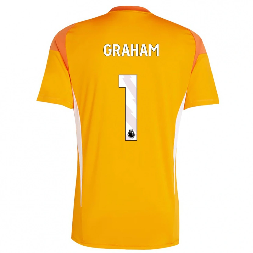 Danxen Kinder Ally Graham #1 Trikot Orange Weiß Torwarttrikot 2025/26 Österreich